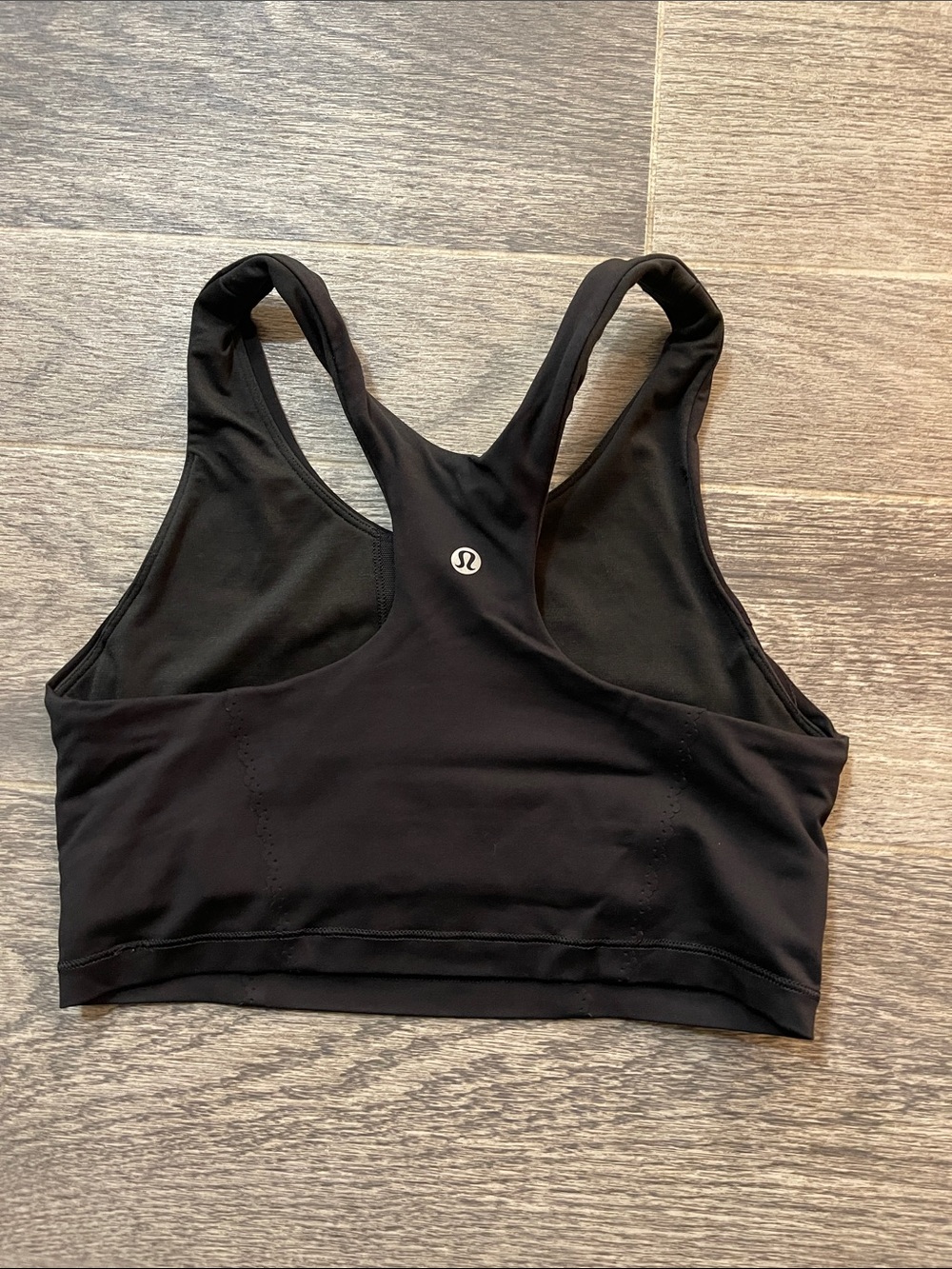 Lululemon Black Racerback Sports Bra - Picture 1 of 5